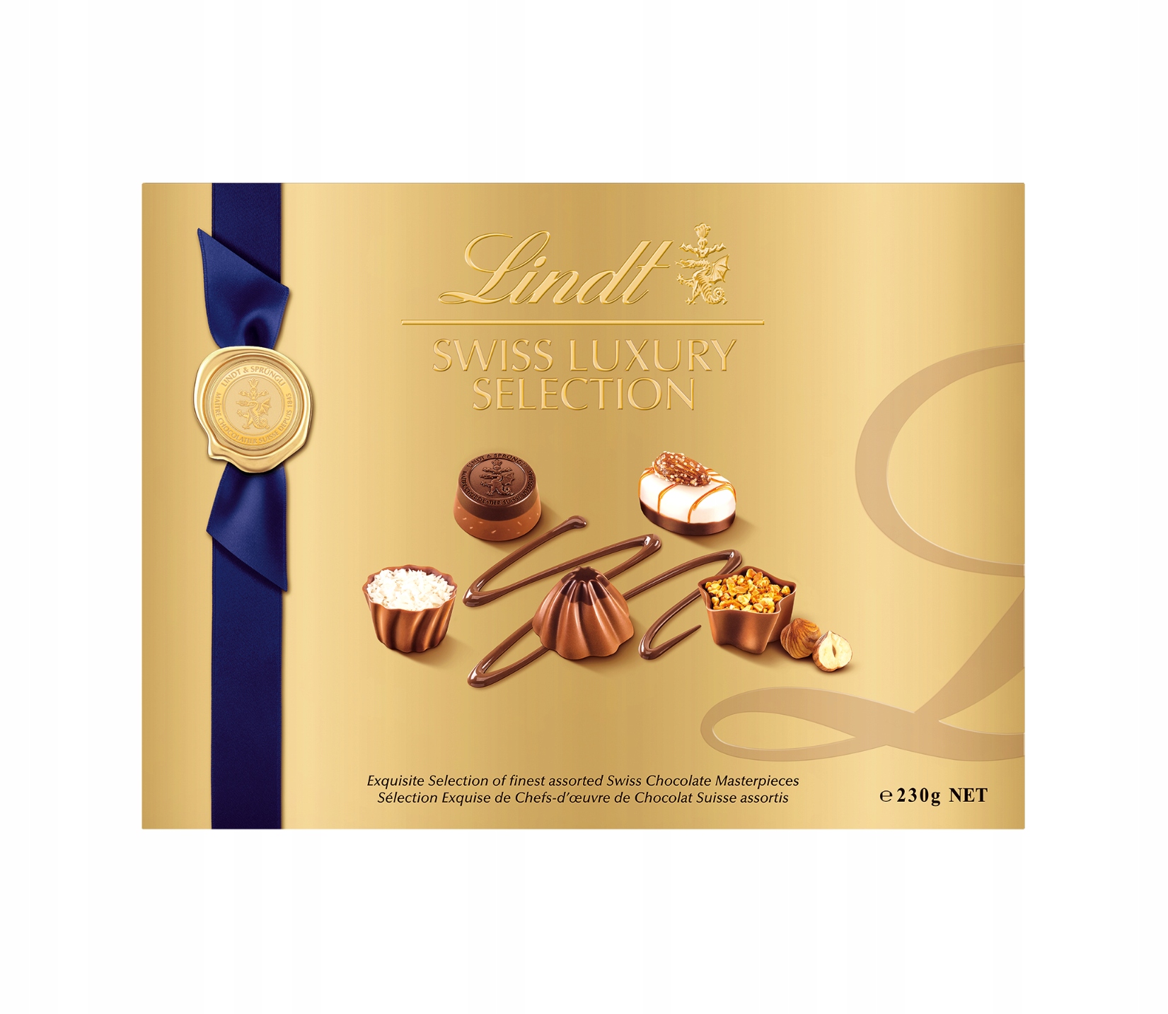 Lindt pralinki czekoladki bombonierka Swiss Luxury 230g pomysł