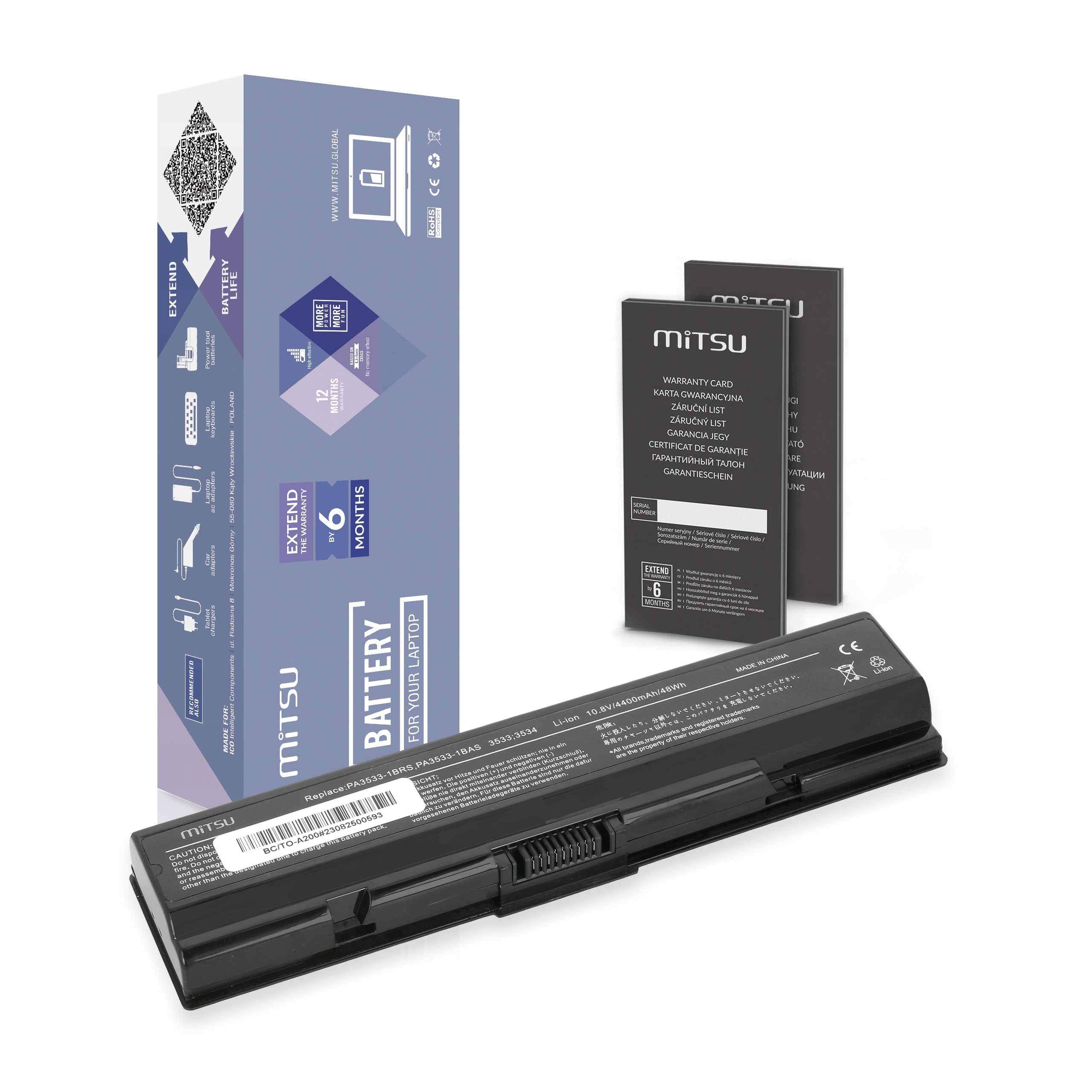 Bateria PA3534U-1BRS do Toshiba A200 A300 L300
