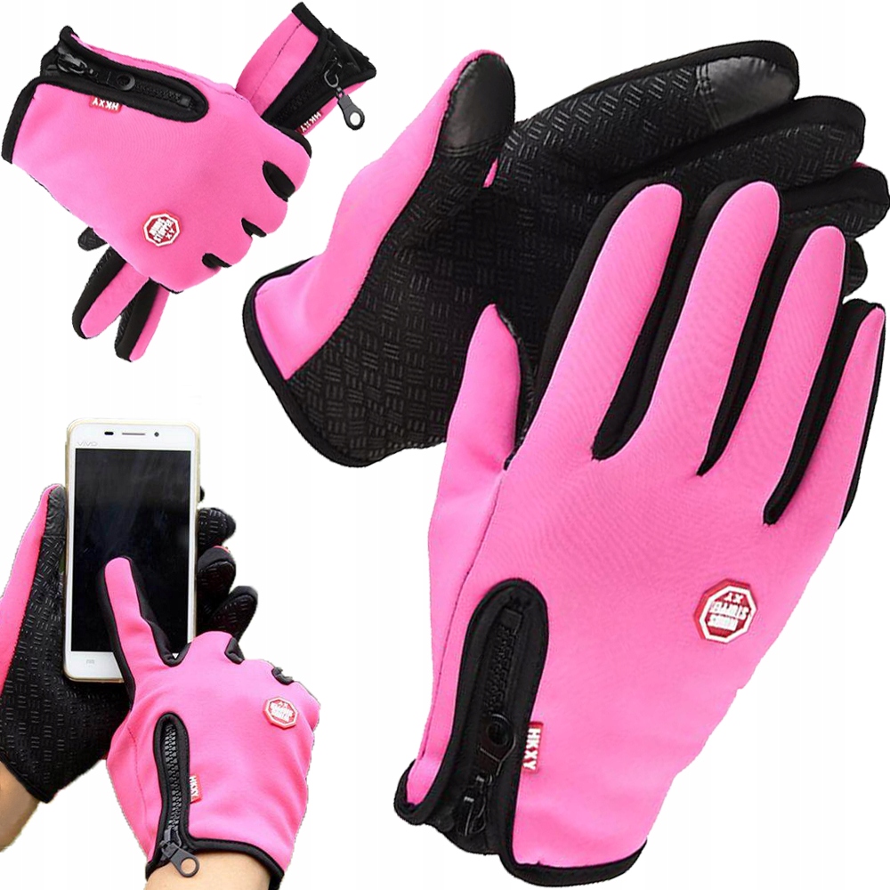 RĘKAWICE ZIMOWE RĘKAWICZKI SPORTOWE XL DOTYKOWE ROWER BIEGANIE UNIWERSALNE