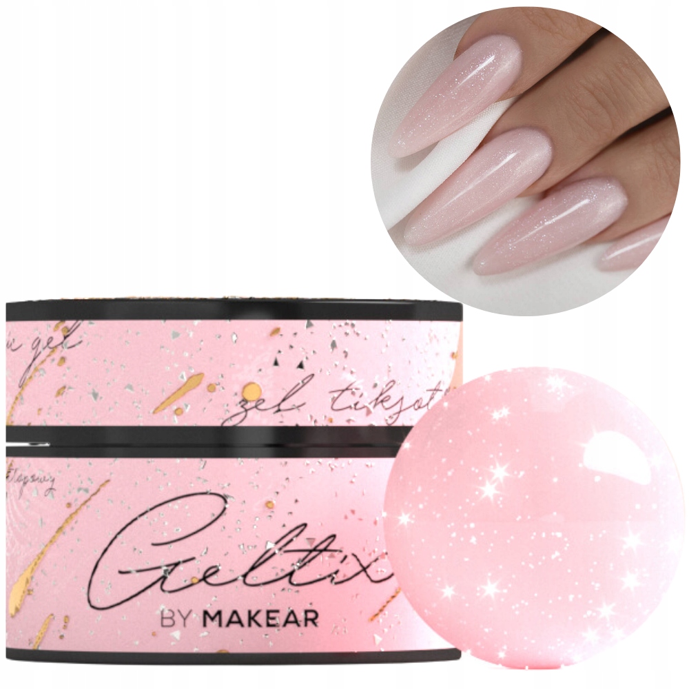 GT05 Geltix Żel budujący do paznokci tiksotropowy Pink Shine