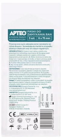 

Paski Do Zamykania Ran 6 x 75 mm Apteo 3 szt.
