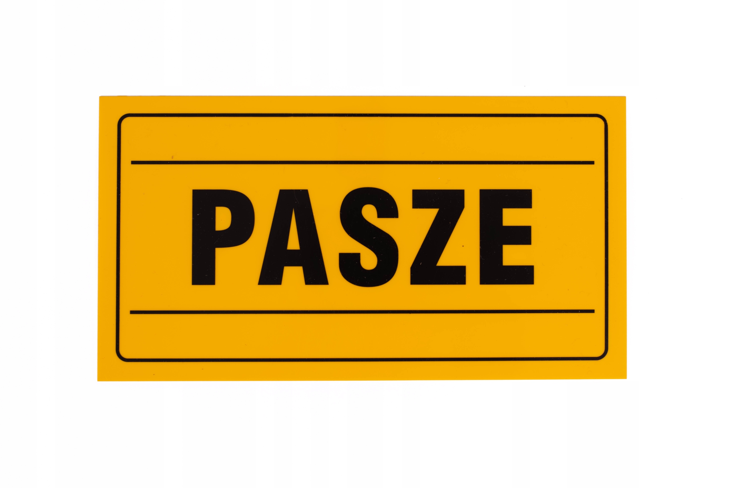 

Tabliczka informacyjna ostrzegawcza 12x22 Pasze