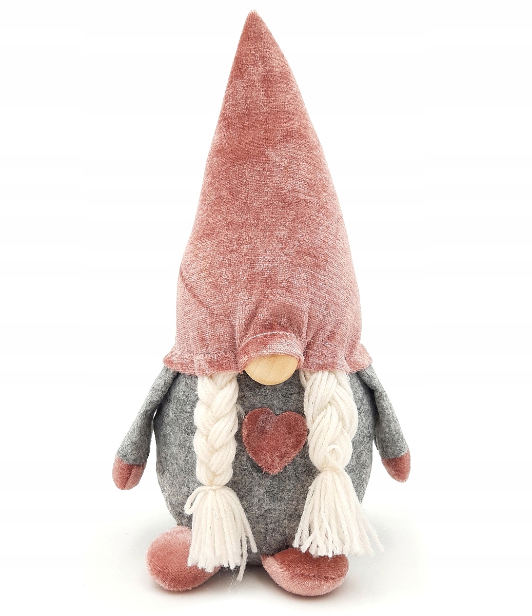 

Skrzat Krasnal Gnom Różowy Dziewczynka Dekoracja