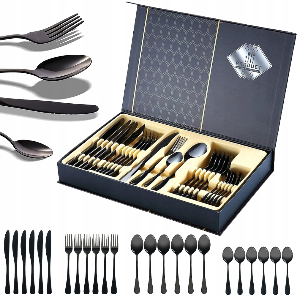 Sada Příborů Western 24EL Dárková Sada Pro 6 Osob Z Nerezové Oceli