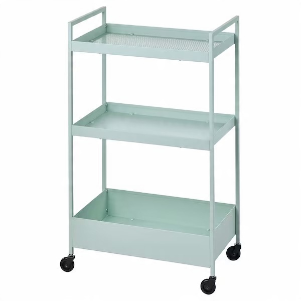 

Ikea Nissafors Wózek, bladozielony 50.5x30x83