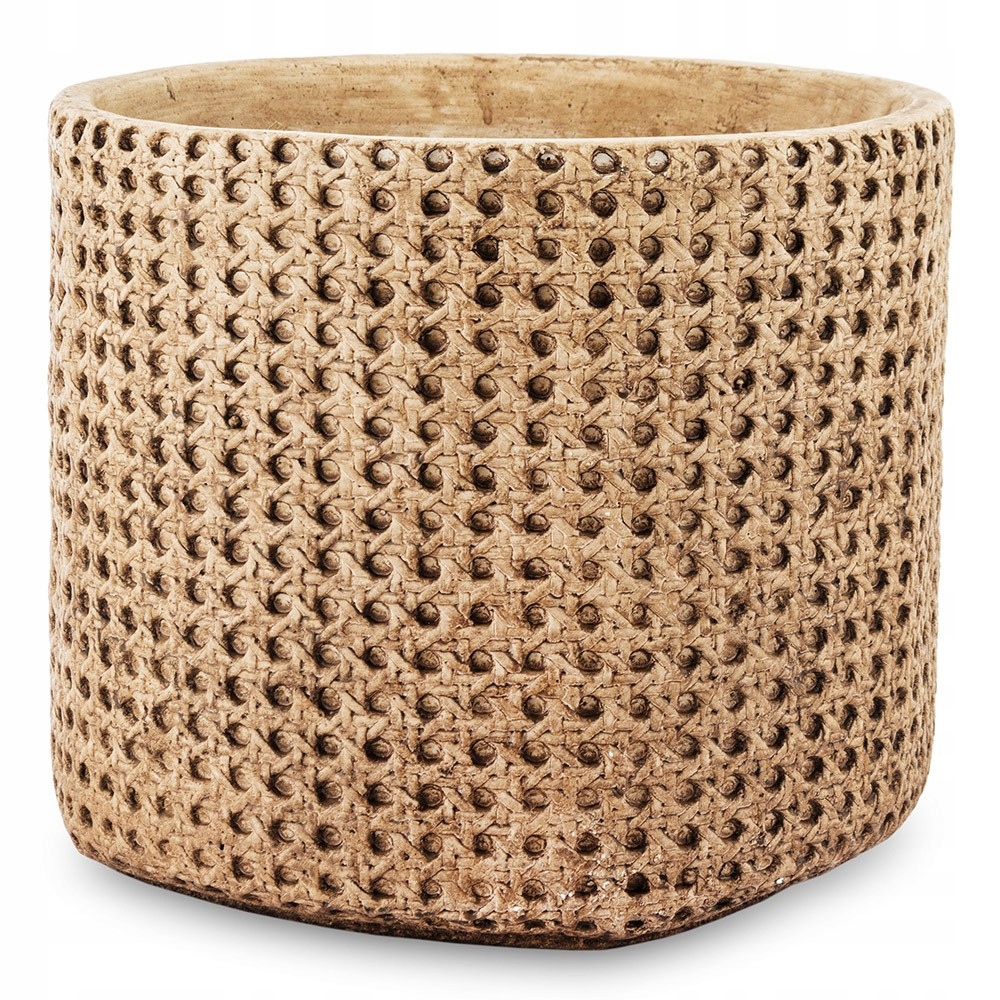 

Doniczka Osłonka Brązowa 23x26cm Boho 25 Zdobiona