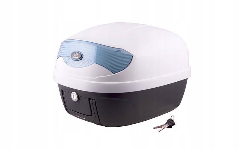 

Kufer Moretti MR-808 28l biały niebieski odblask