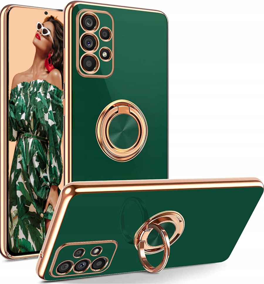 ETUI CASE SILICONE RING DO SAMSUNG A52 A52S +SZKŁO Marka Inna