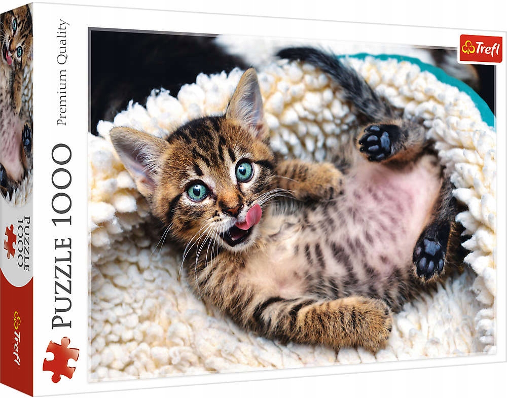 

Puzzle 1000 Elementów Wesoły Kotek Kot Kotki