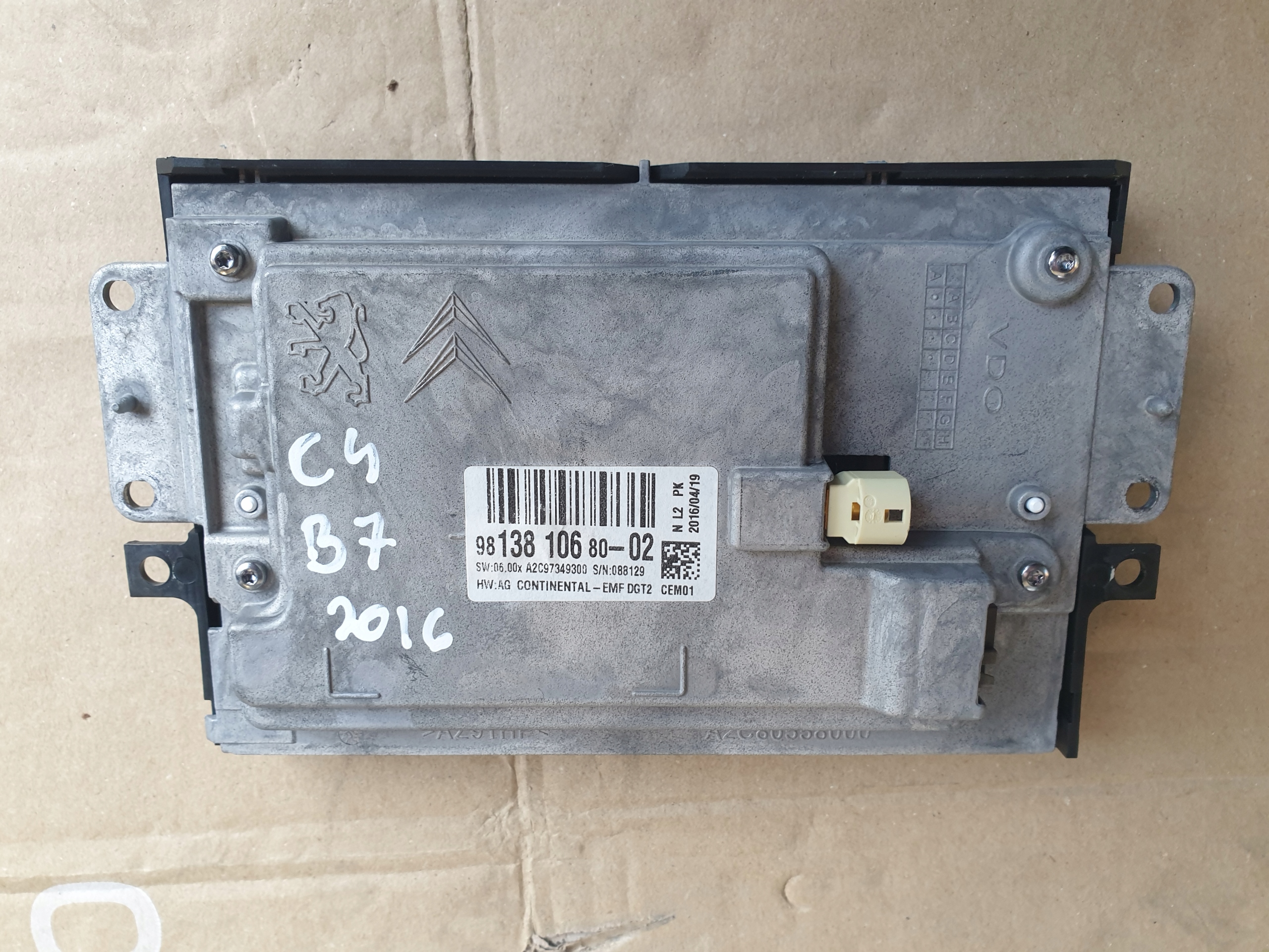Display NAVI CITROEN C4 B7 II 2015- LIFT 9813810680