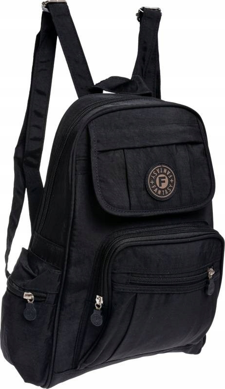 

Plecak Damski Tekstylny Dużo Przegród czarny