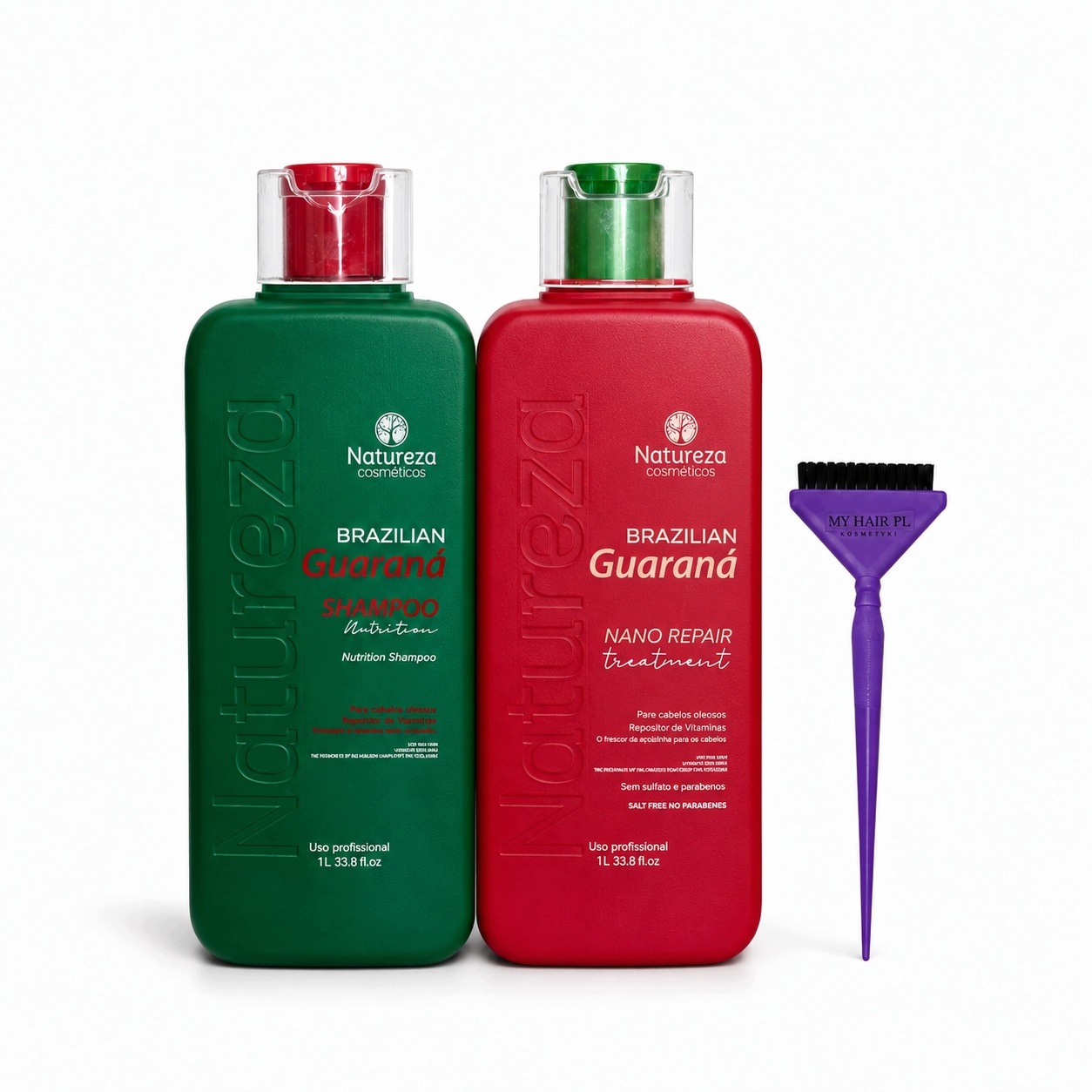 Sada Pro Nanoplastické Narovnání Vlasů Natureza Guarana Nano Repair