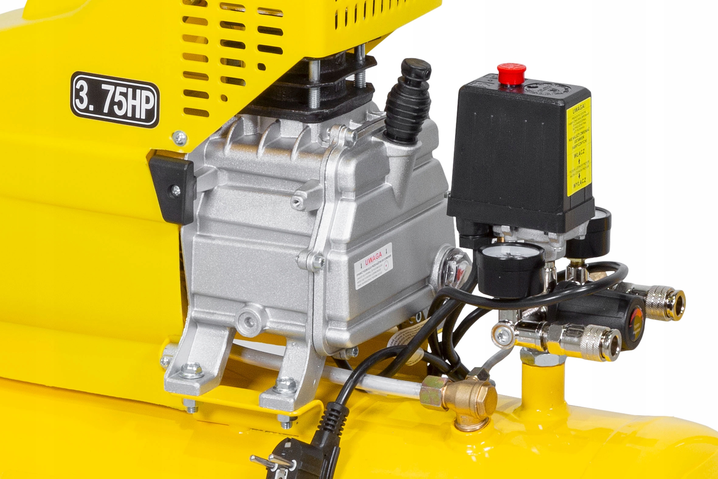 KOMPRESOR OLEJOWY SPRĘŻARKA POWIETRZA POMPA TŁOKOWA 24L MOCNY WYDAJNY Wydajność efektywna 210 l/min