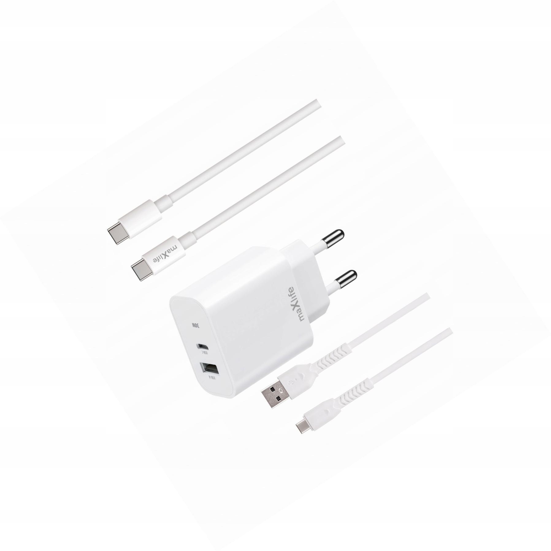 Szybka ładowarka 30W 2 wejścia z kablami Usb-c do Samsung Galaxy A15 4G