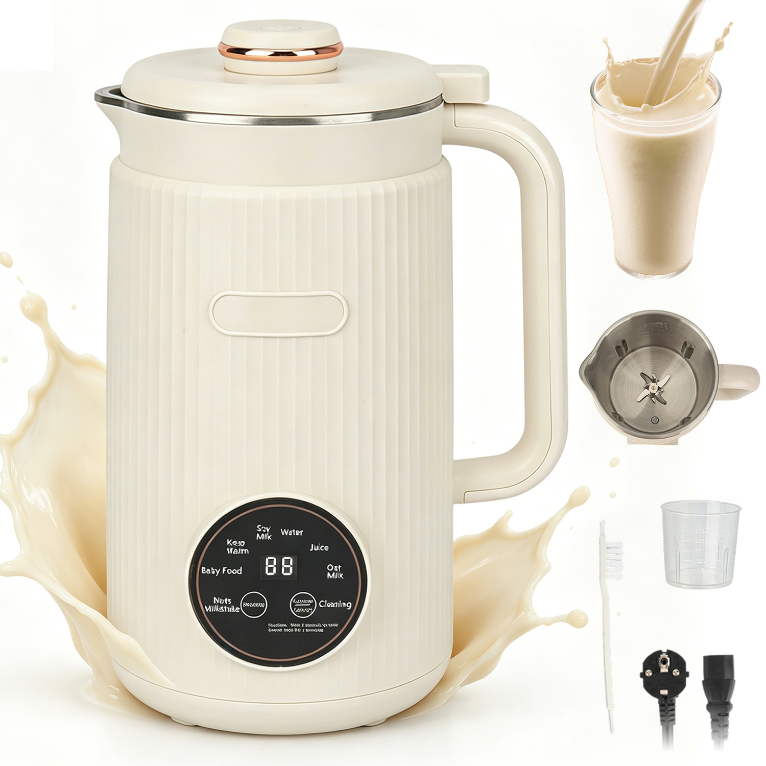 Automatický Odšťavňovač Na Smoothie 1,2 L 800 W, Výrobník Sójového Mléka