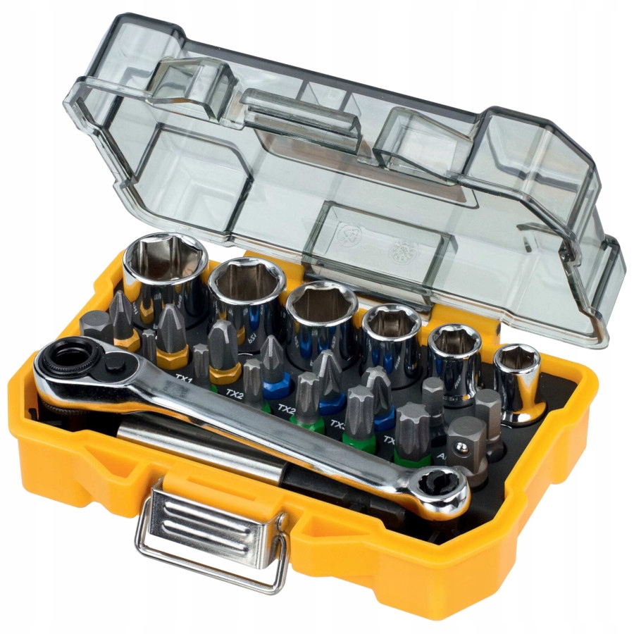 DEWALT Bity końcówki nasadki z grzechotką 24szt Marka DeWalt