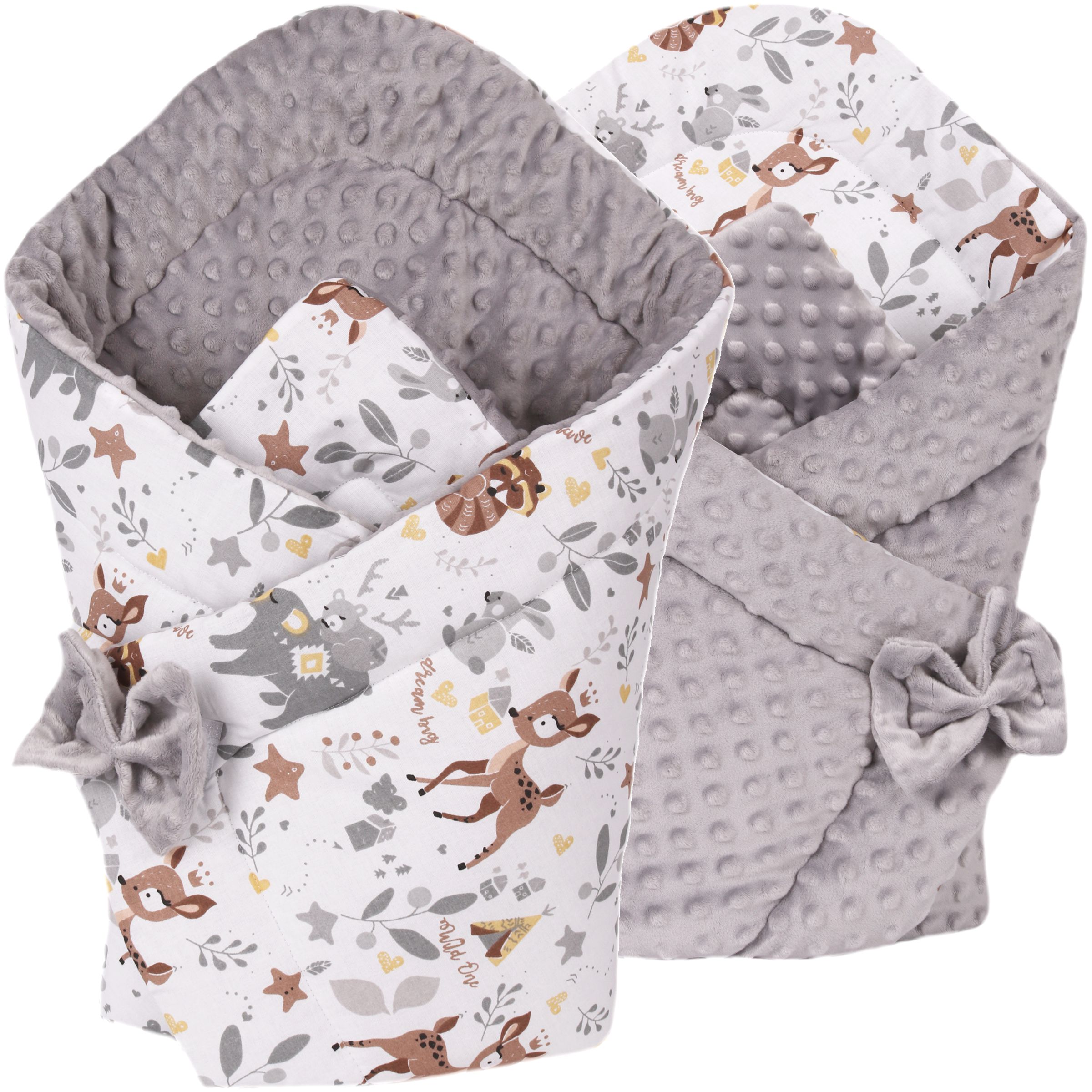

123BABY Becik Rożek Niemowlęcy Minky Bawełna 80x80