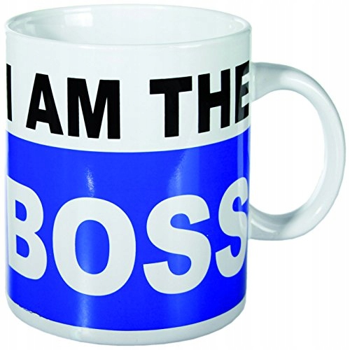 XL Tasse Porcelánový hrnek S Potiskem I Am The Boss 15x12 cm