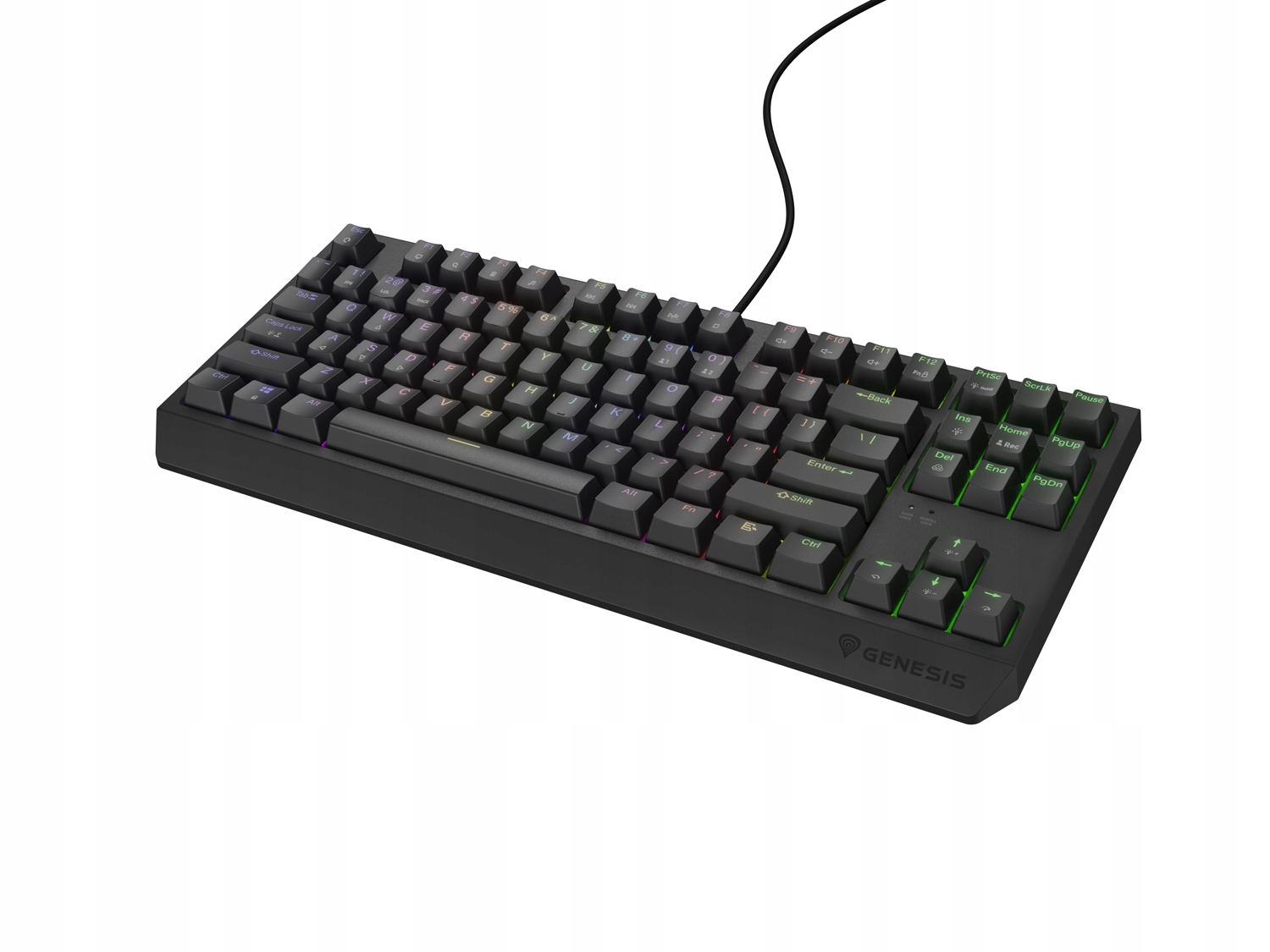 Mechanická klávesnica Genesis Thor 230 Tkl Us Rgb Outemu Red Čierna