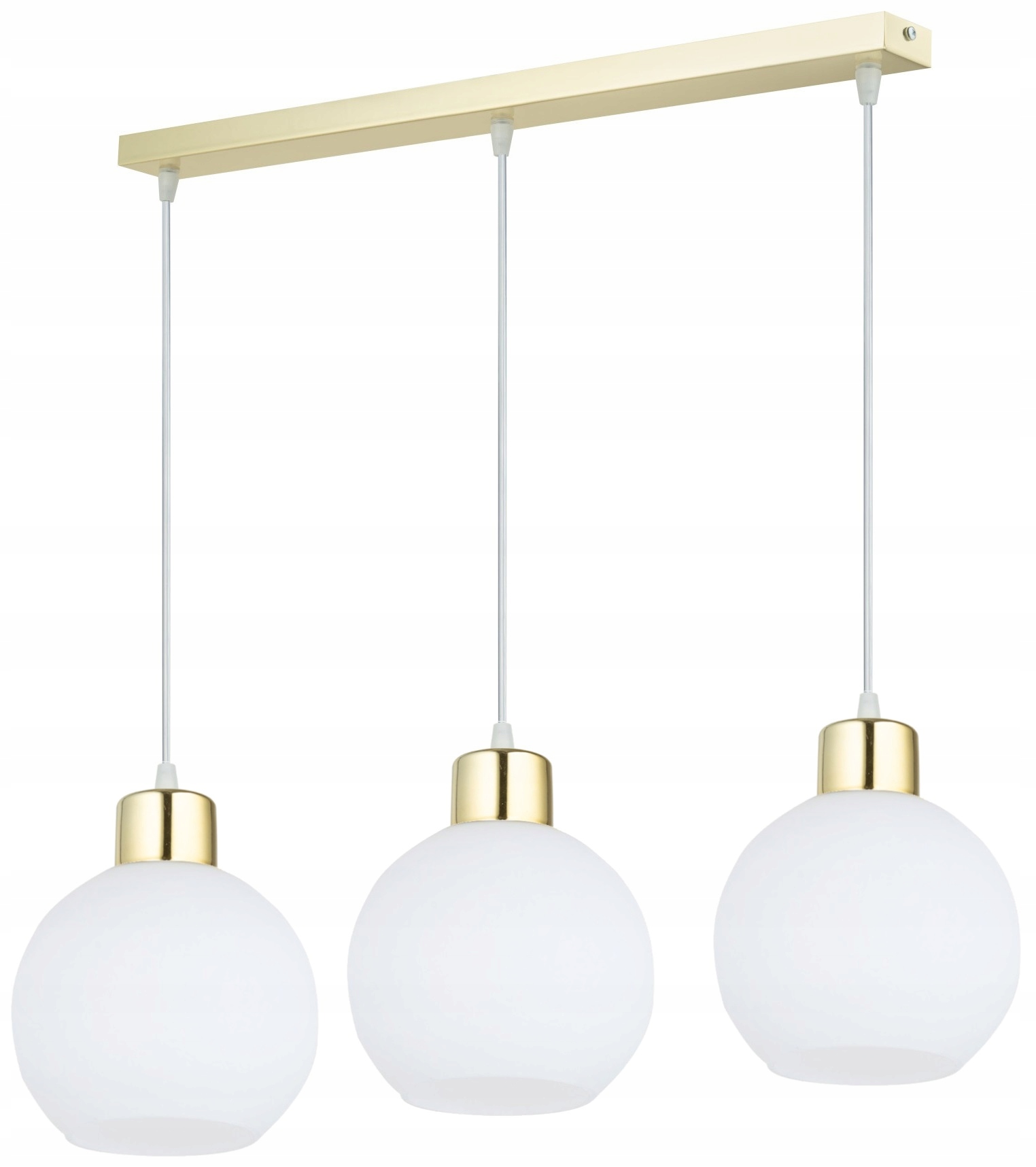 Lampa Sufitowa Wisząca Złota Kule Led