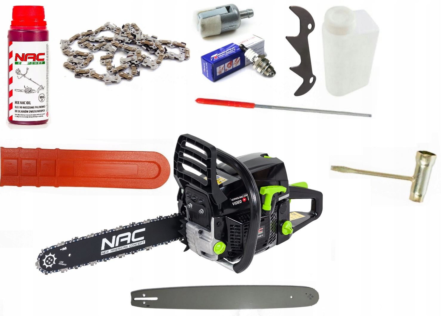 Piła Pilarka Spalinowa Nac CST61-50AC 3,8KM Zestaw XXL