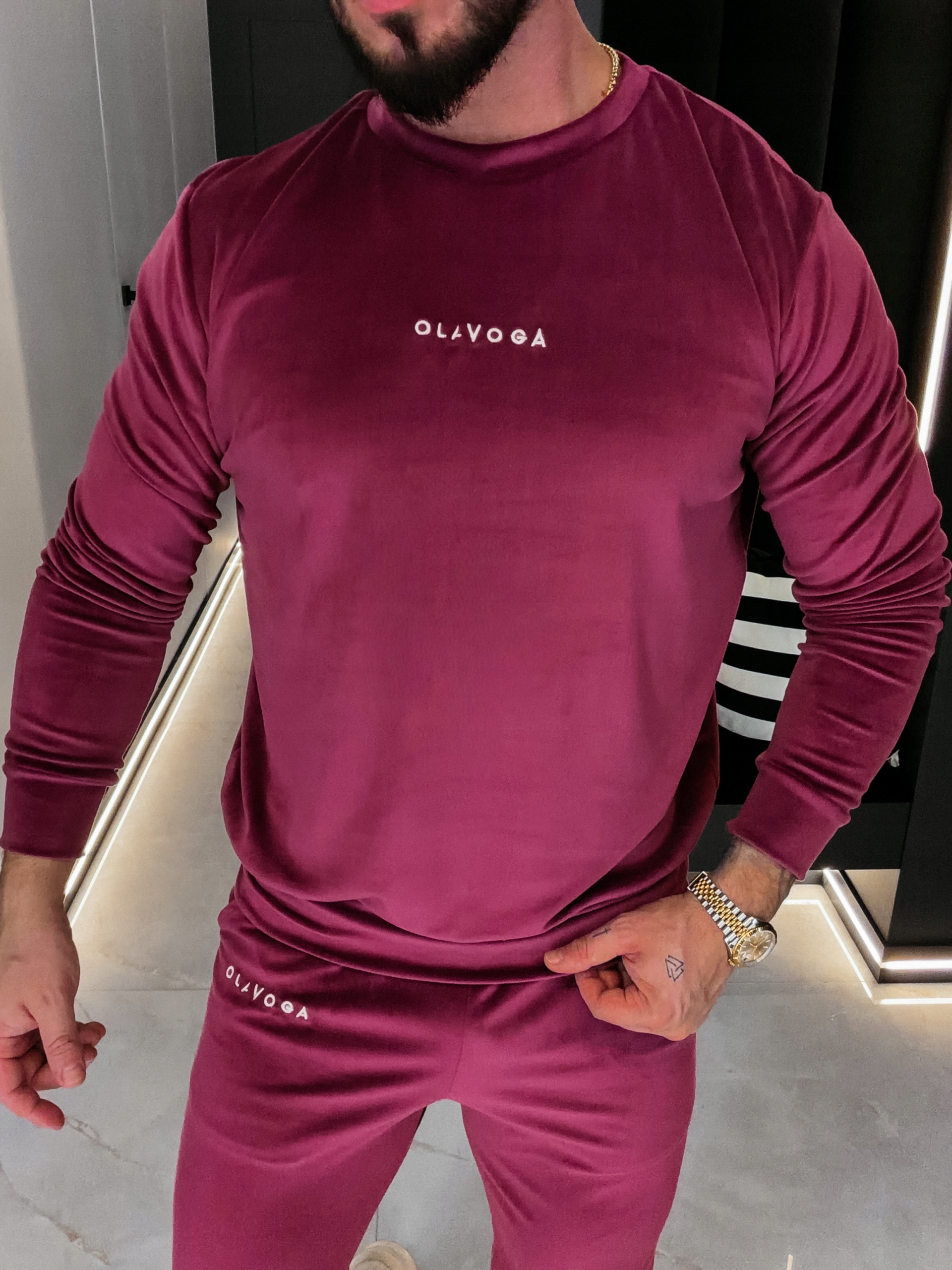 Pánský Legacy Komplet Olavoga Švestkový XL