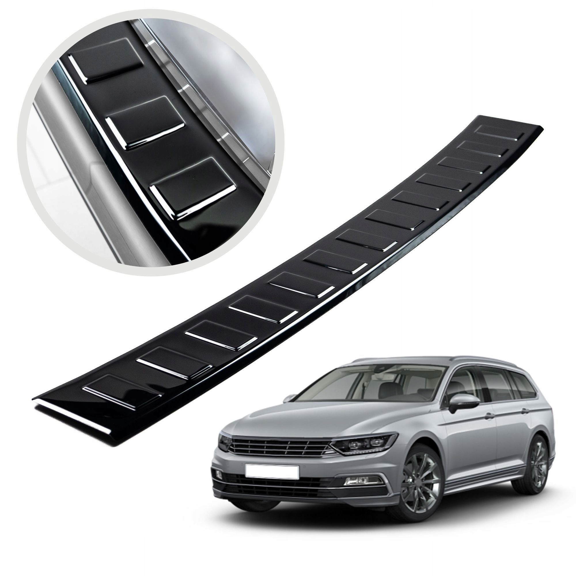 Ochranná lišta na zadný nárazník pre Vw Passat B8 2014-2019 Kombi