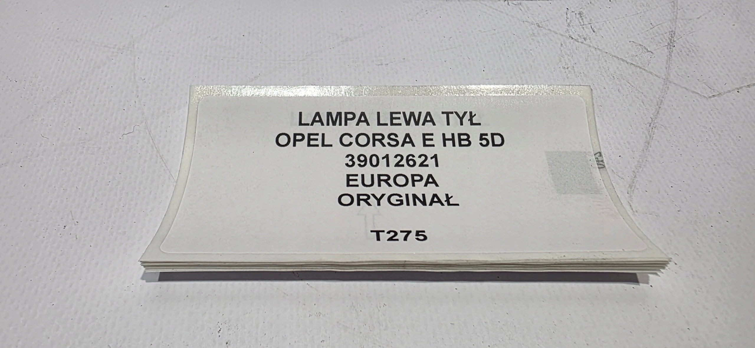 light left rear part OPEL CORSA E HB 5D original EUROPA 39012621