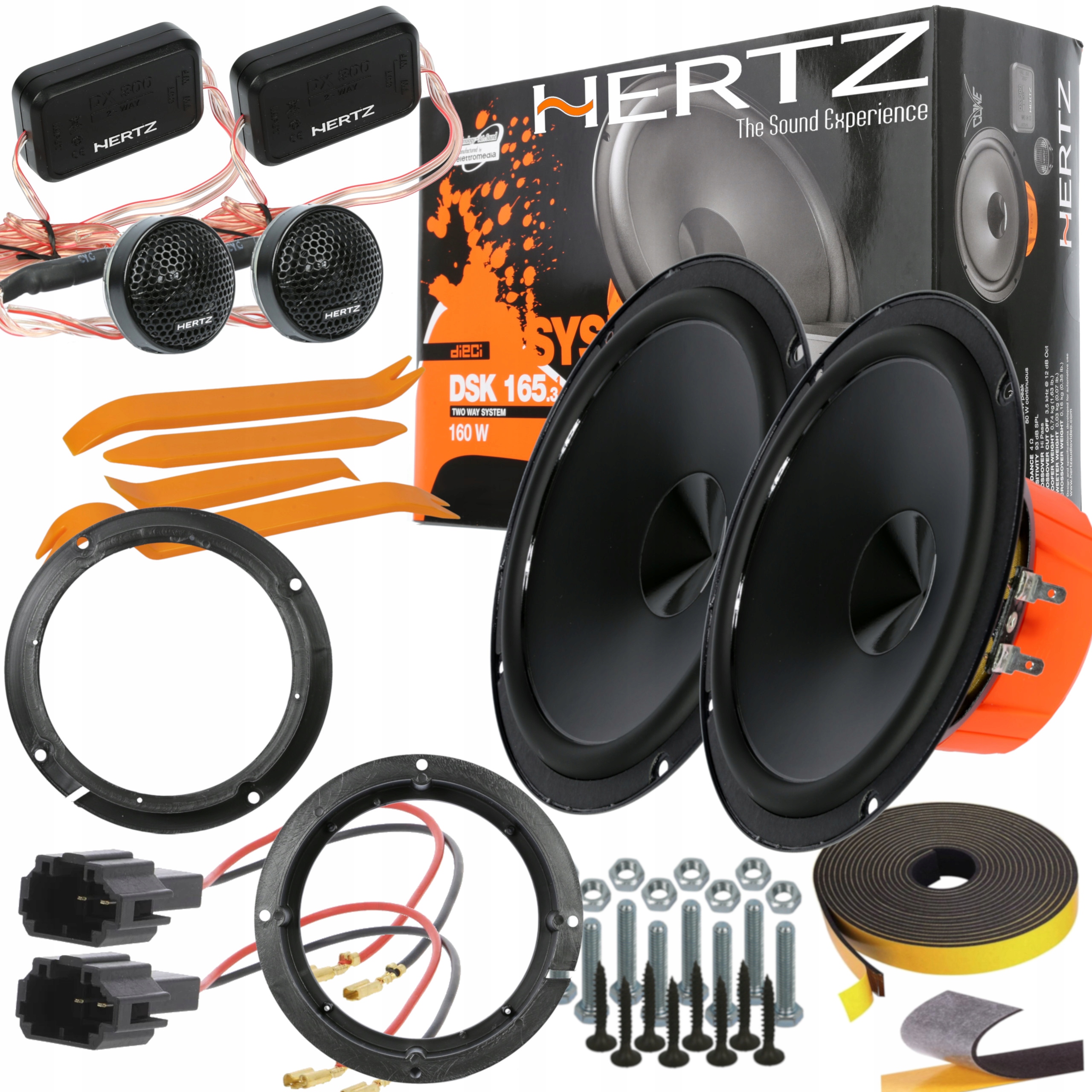 HERTZ DSK165 GŁOŚNIKI KIA CARNIVAL SOUL SPORTAGE MAGNETIS DRZWI PRZÓD I TYŁ