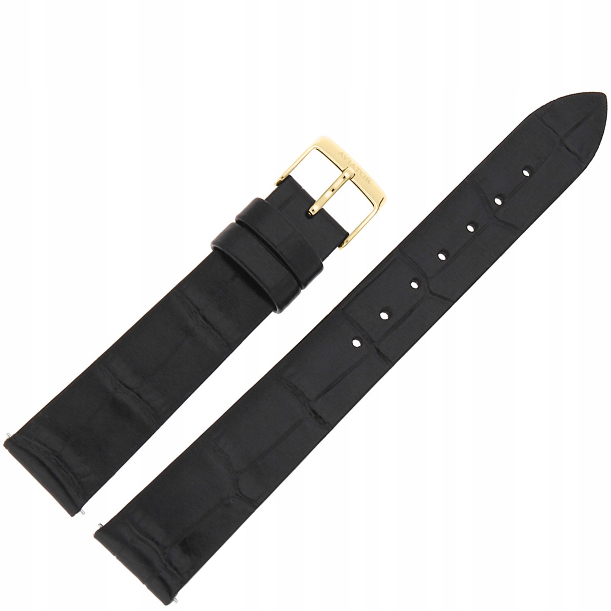 Pásek Ladies Moonflight Kožený (V.1.33.1) 16 mm Černá zlatá barva