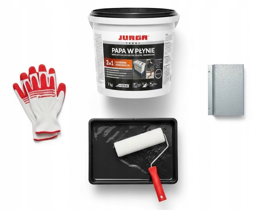 Antracyt Papa w Płynie 7kg Membrana Hydroizolacyjna Dach, balkon, taras