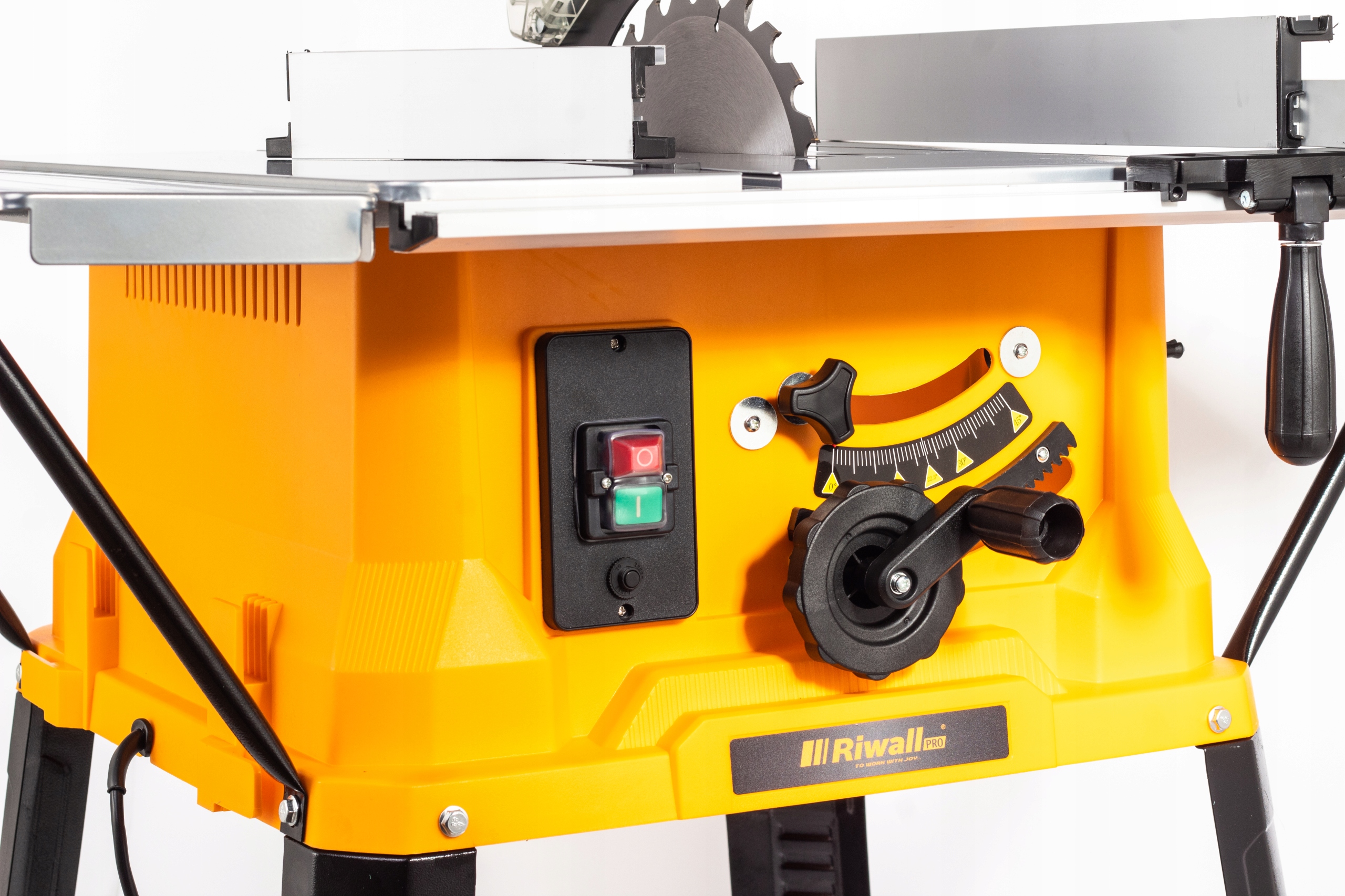 NAJMOCNIEJSZA KRAJZEGA PIŁA STOŁOWA PILARKA PRZECINARKA DO DREWNA RIWALL ST Maksymalna moc 3200 W