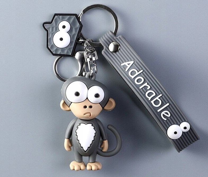Brelok do kluczy małpa zawieszka do torby małpka Cechy dodatkowe karabińczyk