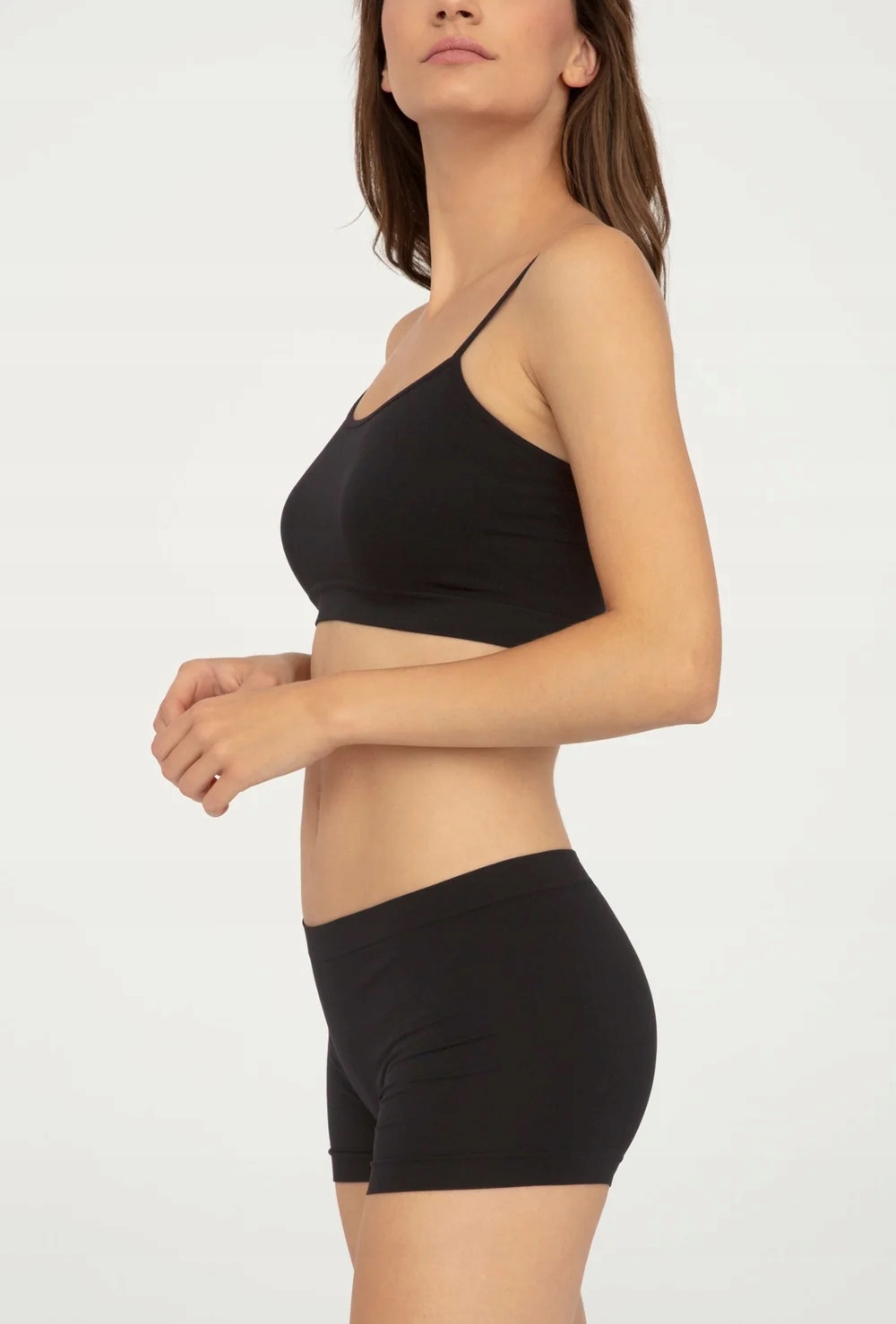 Bezszwowe szorty Niki Mini Short Gatta czarne, XL Wzór dominujący bez wzoru