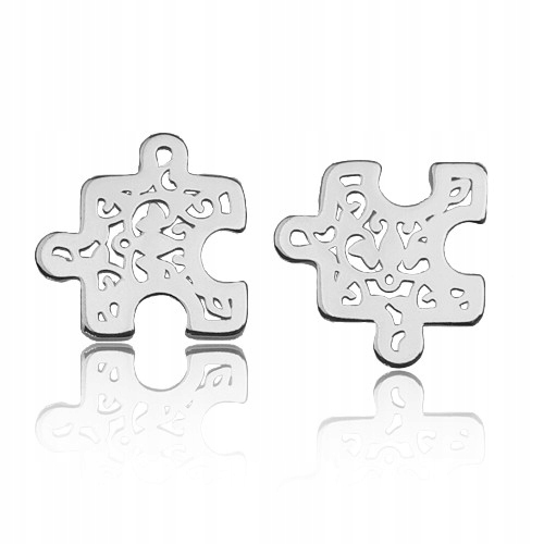 

Kolczyki sztyfty puzzle puzle ażurowe Srebro 925
