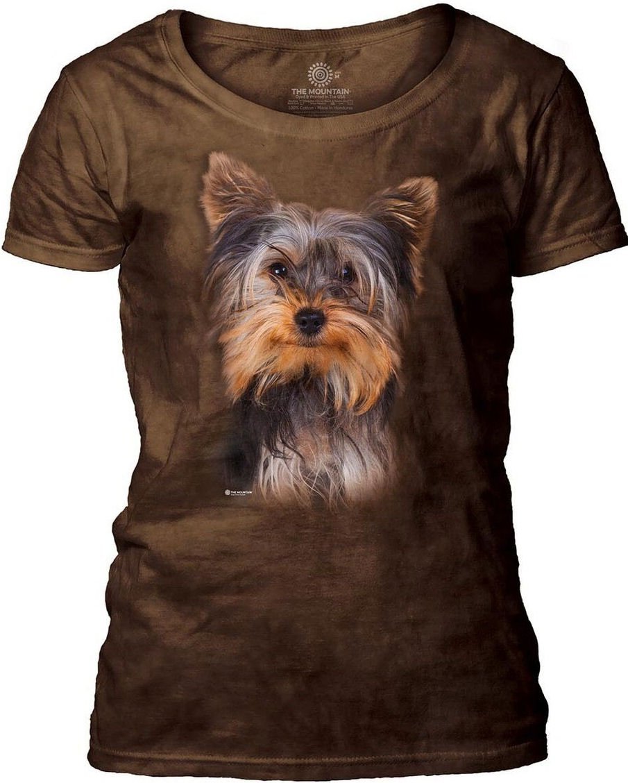 Smiling Yorkie Portrait The Mountain Dámská 2XL