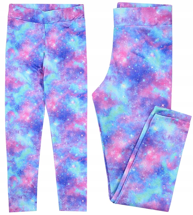 

Legginsy Spodnie kolorowe Galaxy kosmos 128 H015