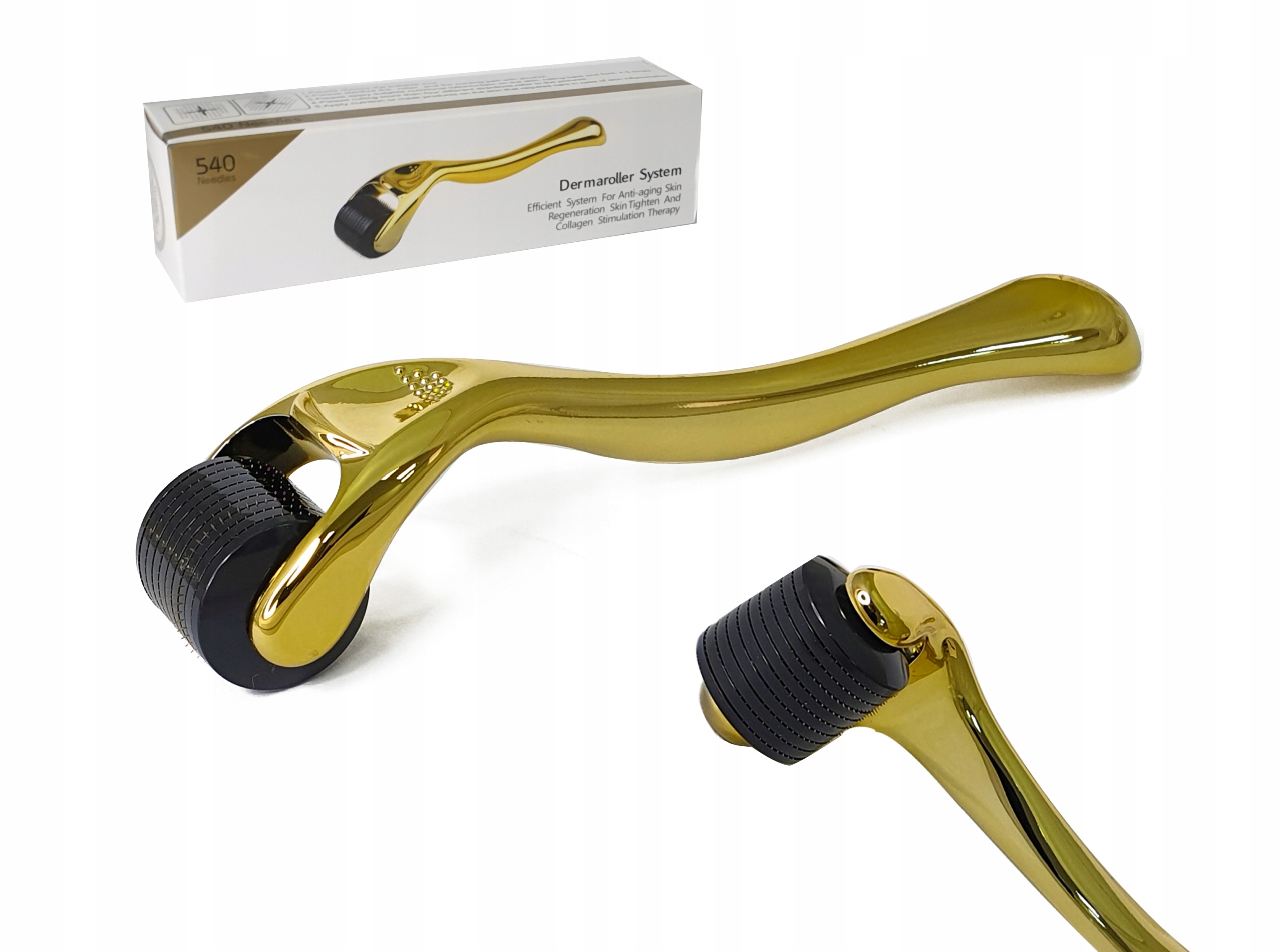 Derma Roller 540 Tytan 0,2mm GOLD dermaroller