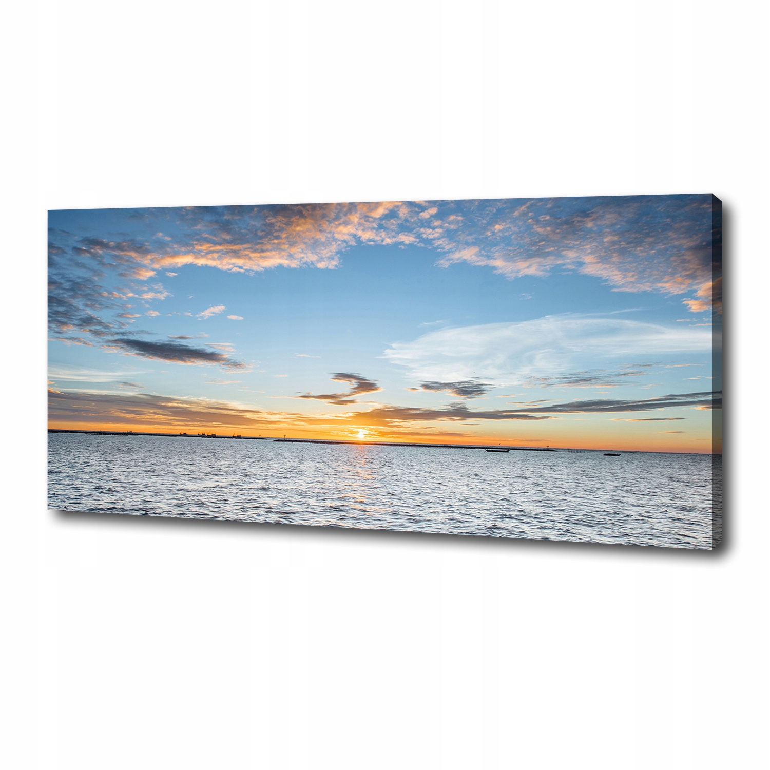 

Foto obraz na płótnie Zmierzch nad morzem 125x50cm