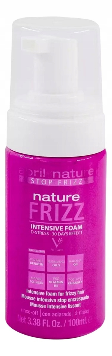 Abril Et Nature Nature frizz intensive pěna pro krepaté vlasy 100 ml