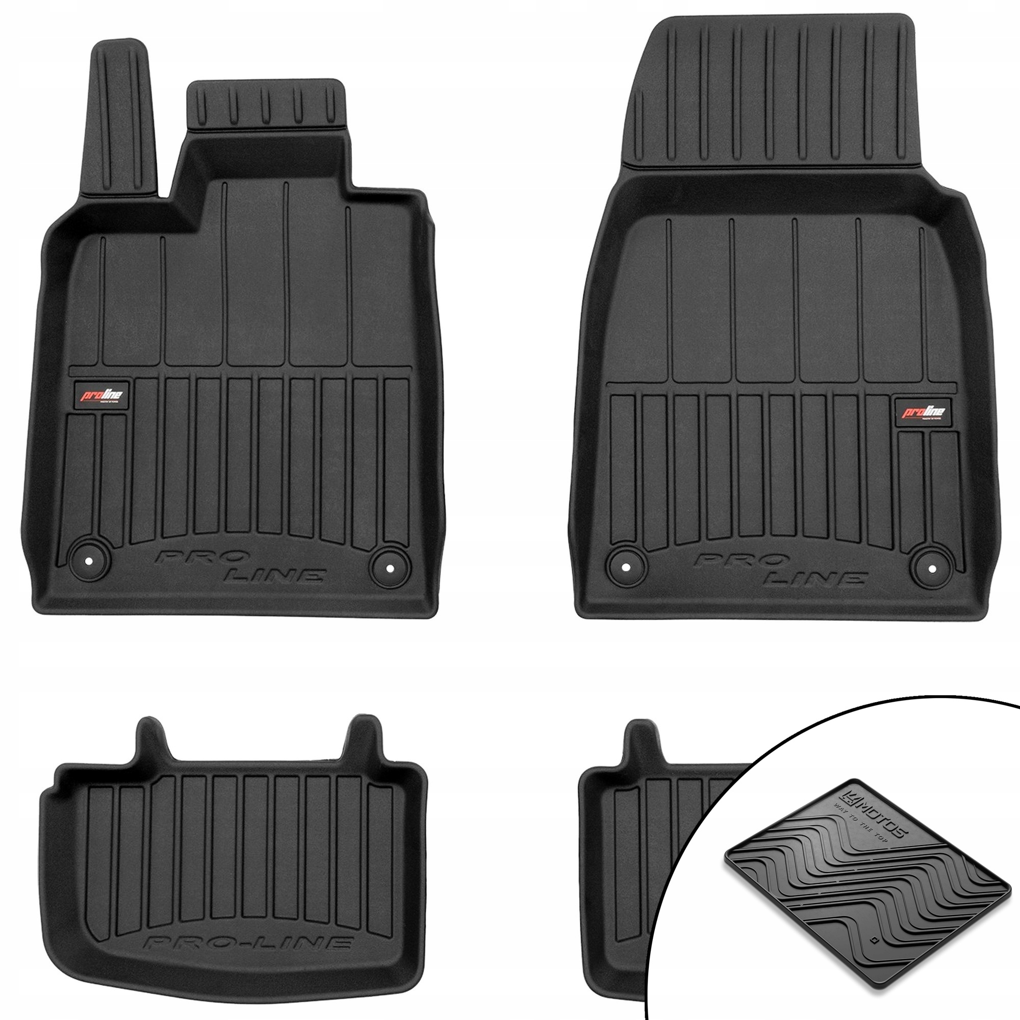 3D gumové rohože Porsche Taycan od roku 2019 rohož zdarma