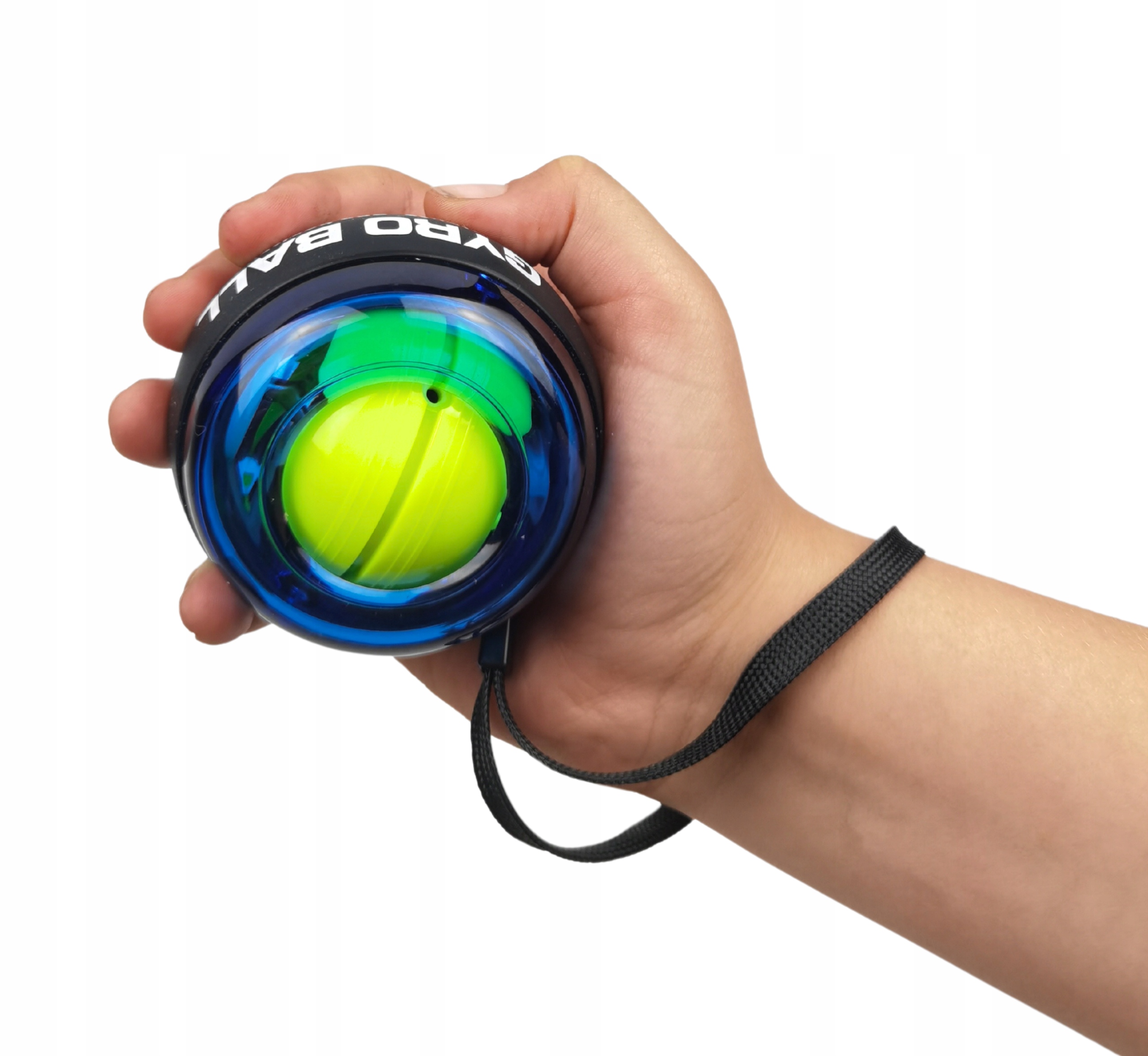 POWERBALL CLASSIC KULA ŻYROSKOPOWA 2x FINGER GRIPPER DO ĆWICZEŃ NADGARSTKA Maksymalna prędkość 21001 obr./min