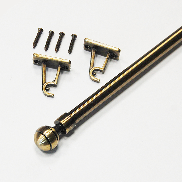 PAOLA MINI KARNISZ METALOWY 120cm ANTYK