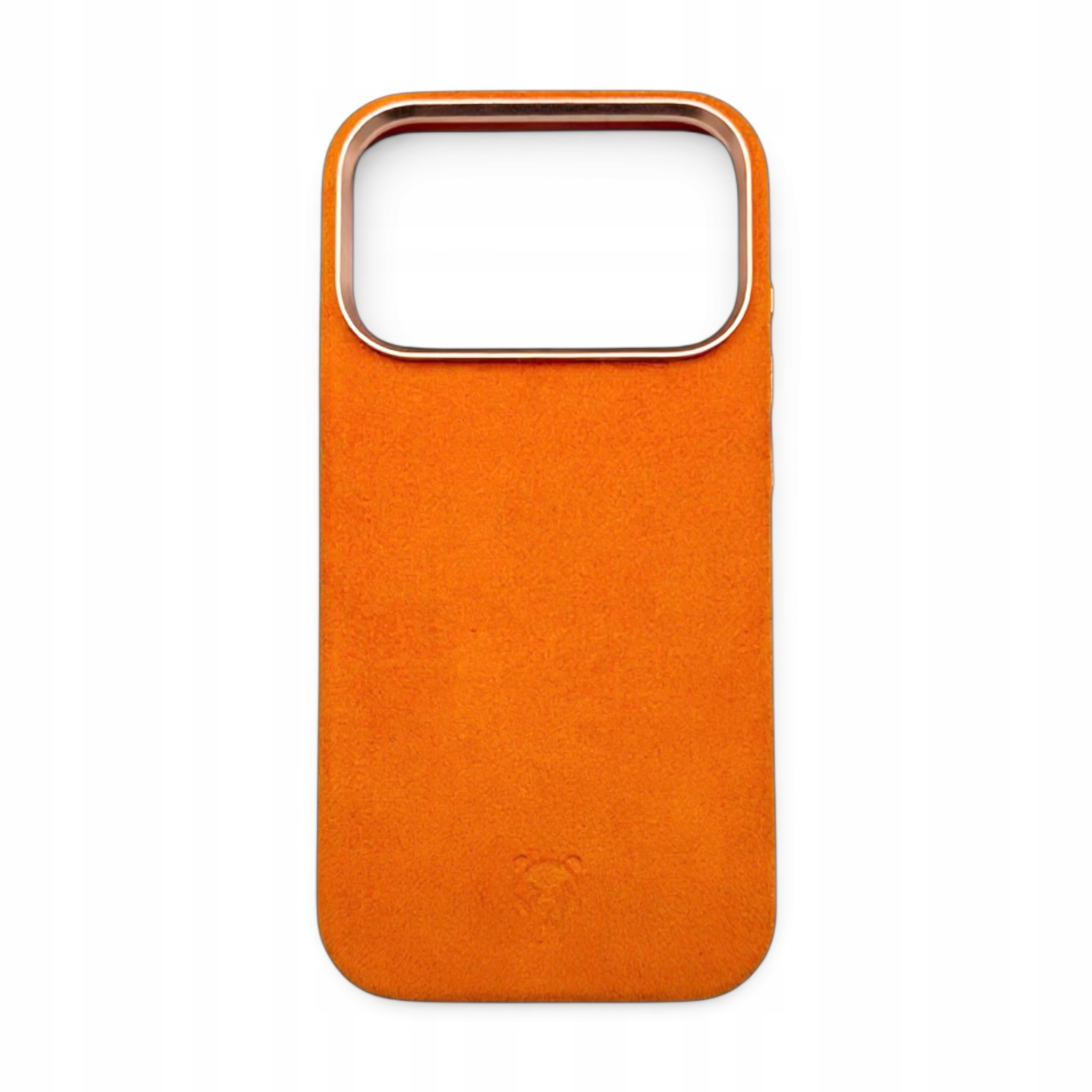 Pouzdro Panda Carbon AlcanPanda – oranžové Pouzdro Alcantara pro iPhone 17 Pro