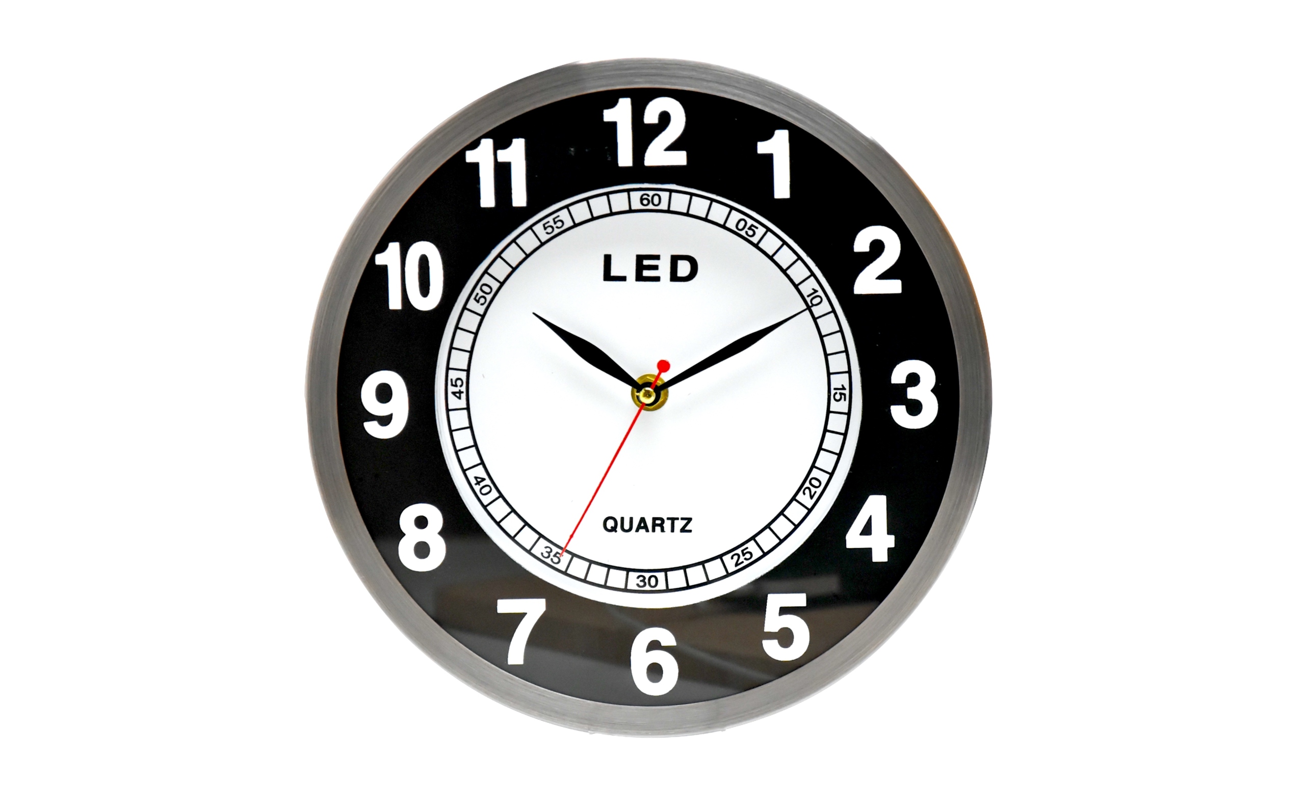 Led Nástěnné Hodiny S Podsvícením A Tekoucím Mechanismem