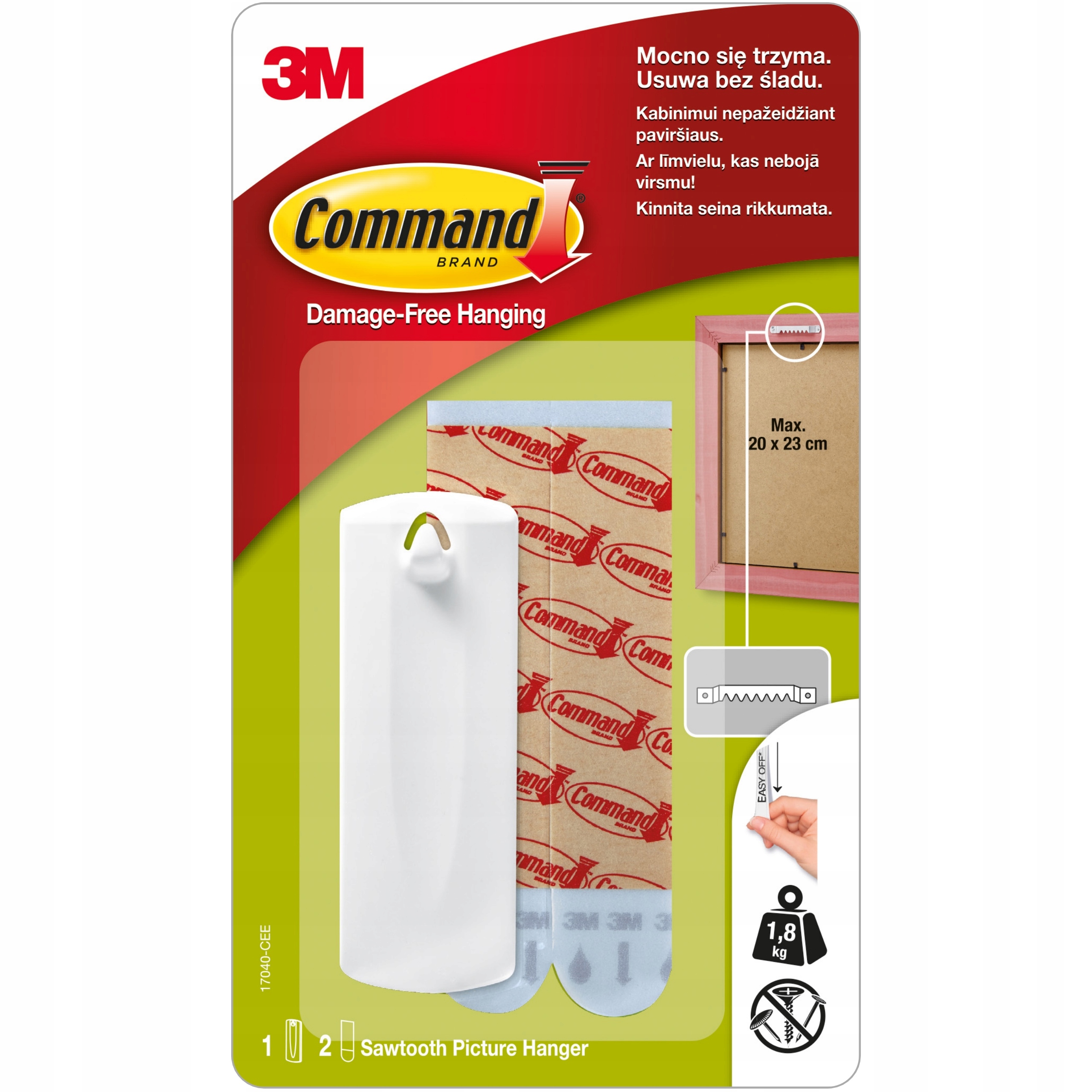 

Command 3M Haczyk Do Ramek Obrazów 1,8 Kg 17040