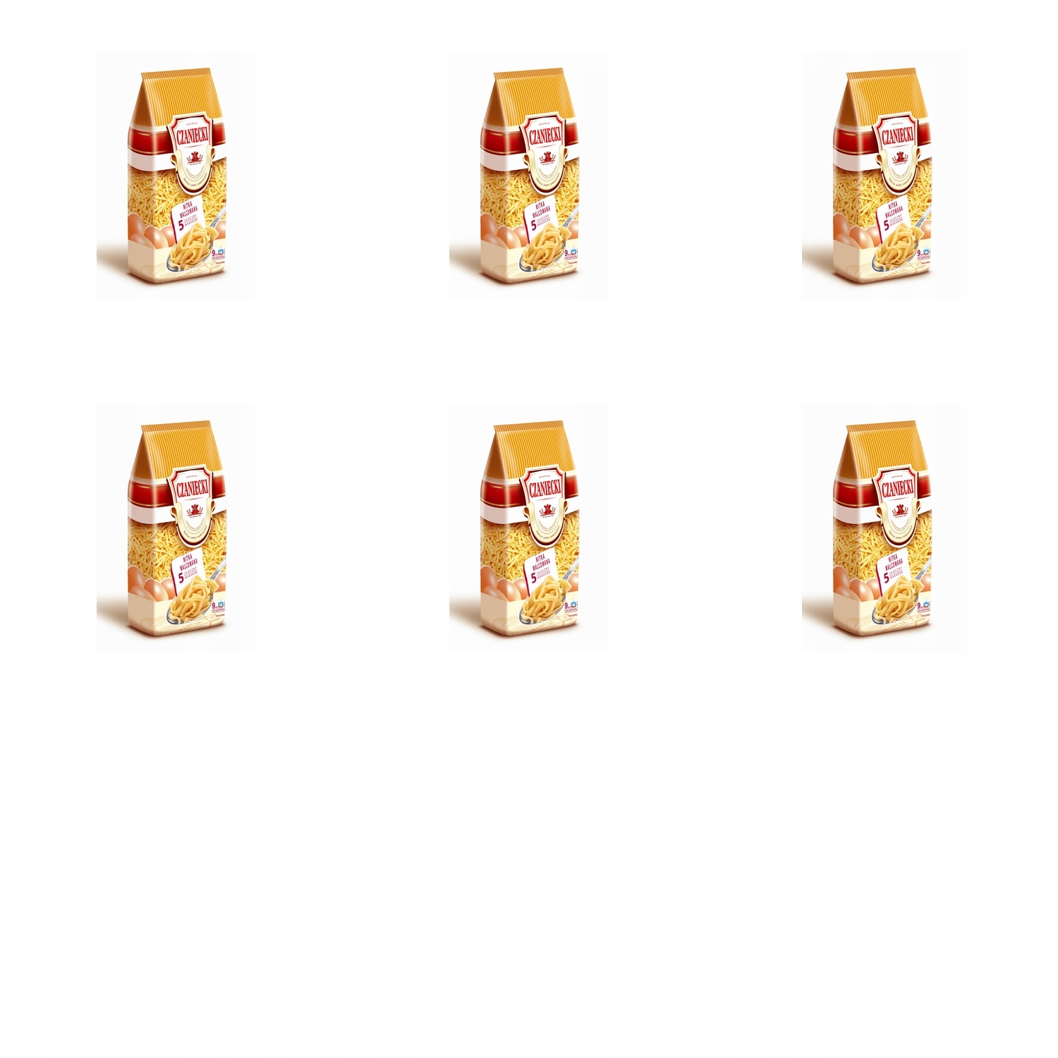 Levně 6x 500g Čaniec těstoviny val. nit Karton