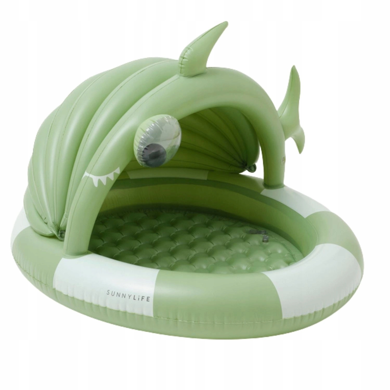 Dětský Bazén Sunnylife se střechou, nafukovací, vodní koule, žralok 120x100