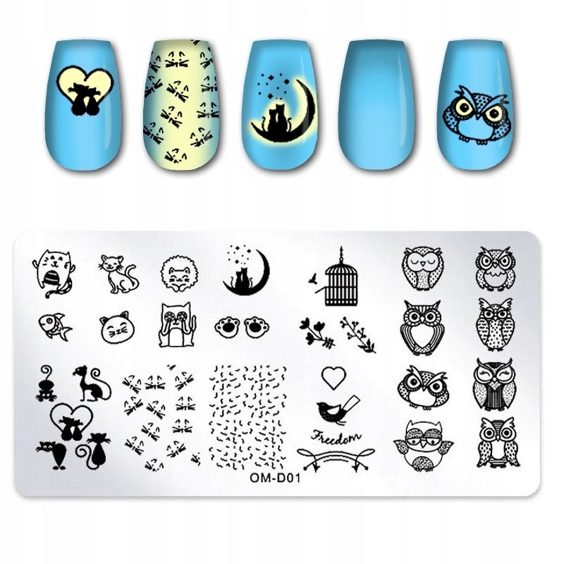 

Blaszka Płytka do Stempli do zdobienia Paznokci