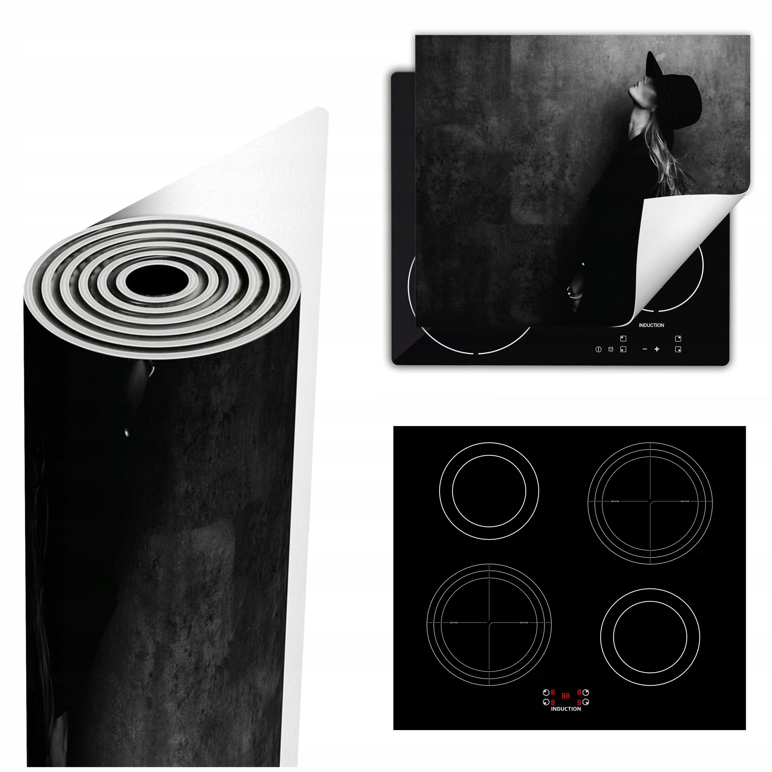 Ochranná Podložka Na Sporák Pro Více Místa 60x52 šedá černá žena